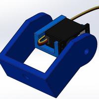 Pan&Tilt Servo Bracket Kit for Futaba HS-65HB Mini Servo - Thumbnail 3