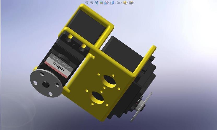 Plastic Pan&Tilt Servo Bracket 3D Print 113570