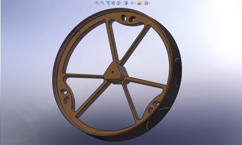 180mm Diameter MegaBoeBot Wheel Kit