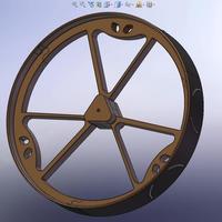 180mm Diameter MegaBoeBot Wheel Kit - Thumbnail 1