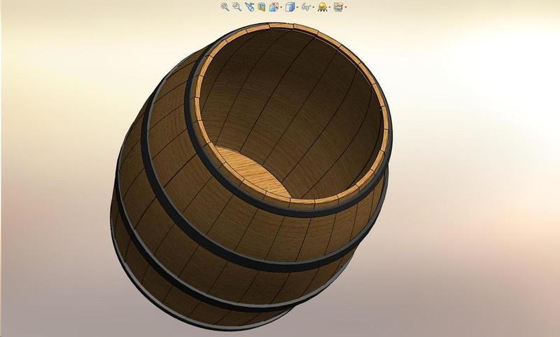 100mm tall Barrel Stave ... 