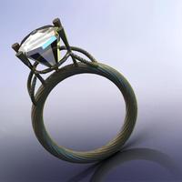 Ladies Diamond (Engagment?) Ring - Thumbnail 2