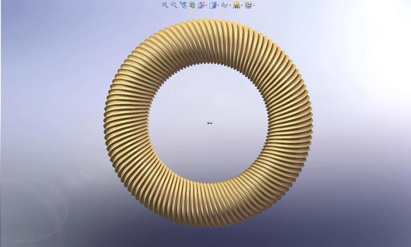 Dense Spiral Donut Shaped Cup Cake