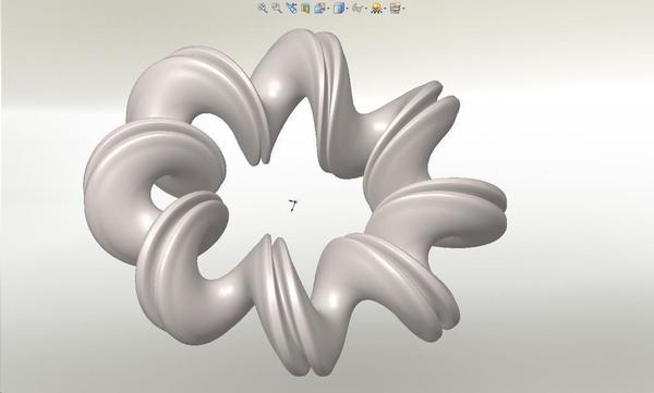 Spiral CupCake MakerBot Bracelet with a Dent