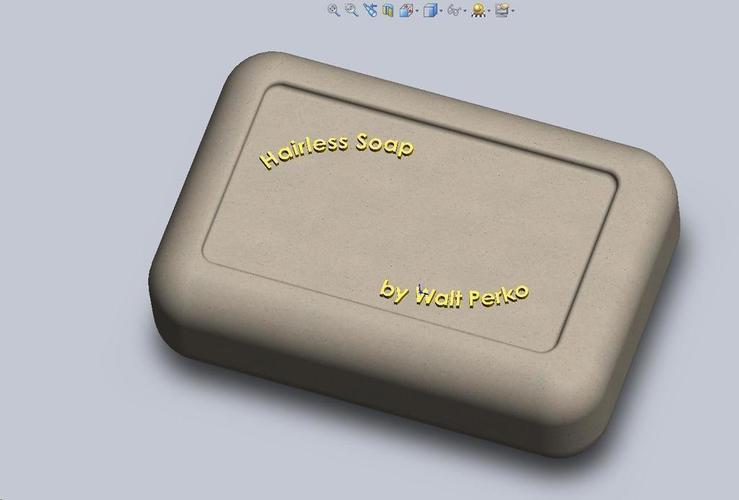 Hairless Soap Bar 3D Print 113657