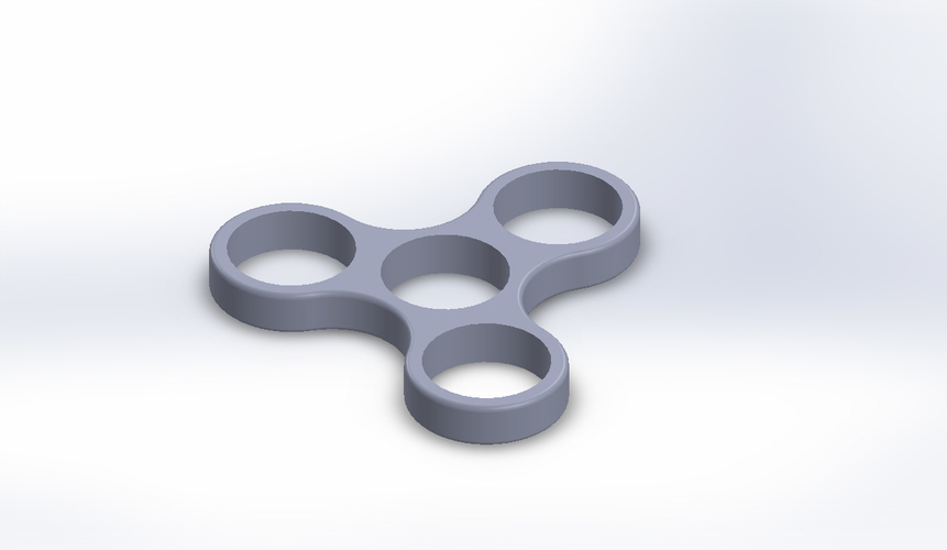 Hand Spinner Triple 3D Print 113659