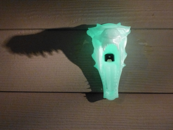Dragon Head Doorbell Cover (GLOW IN THE DARK VERSION) 3D Print 113866