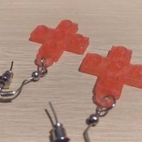 Lego Cross Earrings - Thumbnail 1