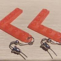 Lego Earrings V5 - Thumbnail 1