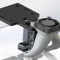 Small Fang (fan) Duct for Tevo Tarantula Dual Extruder Stock 3D Printing 113940