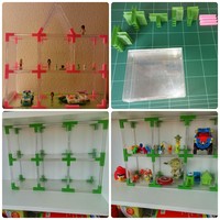 Doll's House // Toy Shelves with Recycled CD Cases. - Thumbnail 2