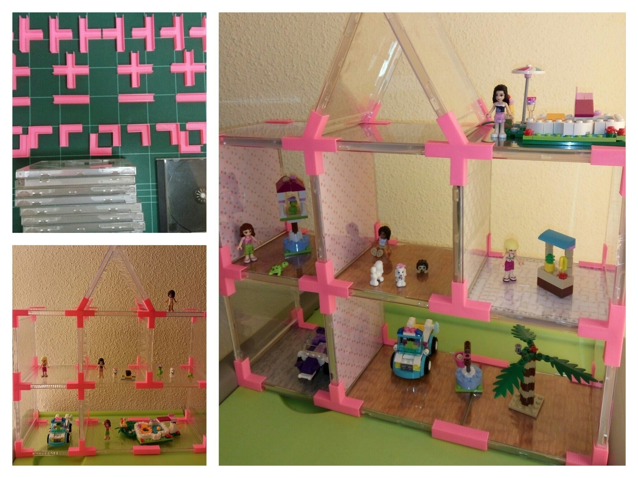 3D Printed Doll s House Toy Shelves with Recycled CD Cases. by G4lile0 Pinshape