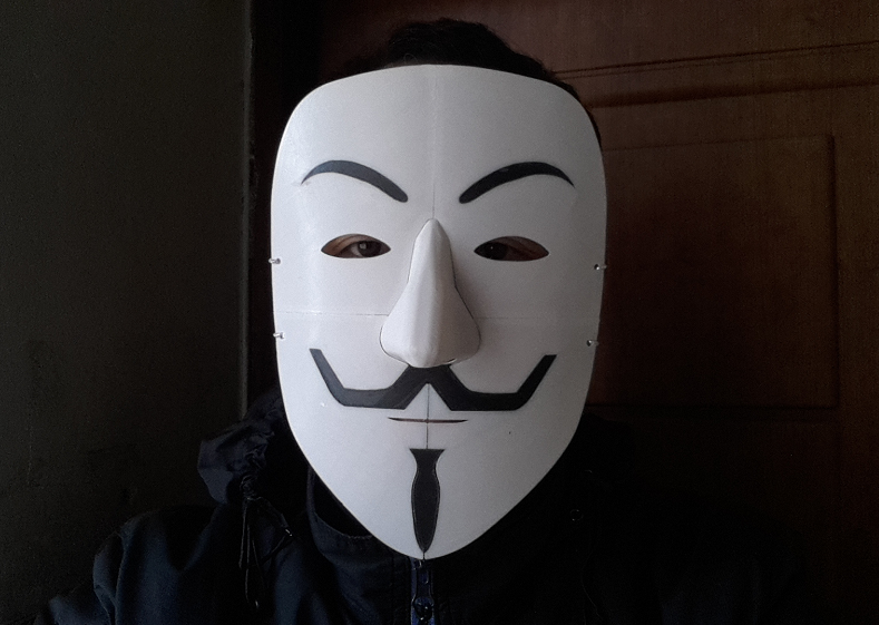 redaktionelle slank Livlig 3D Printed Simple Guy Fawkes Mask by Tiger M. Cho | Pinshape