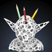 Holder pencils on your desk. Yoda bust - Thumbnail 2