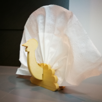 Small Turkey Napkin Holder 3D Printing 114110