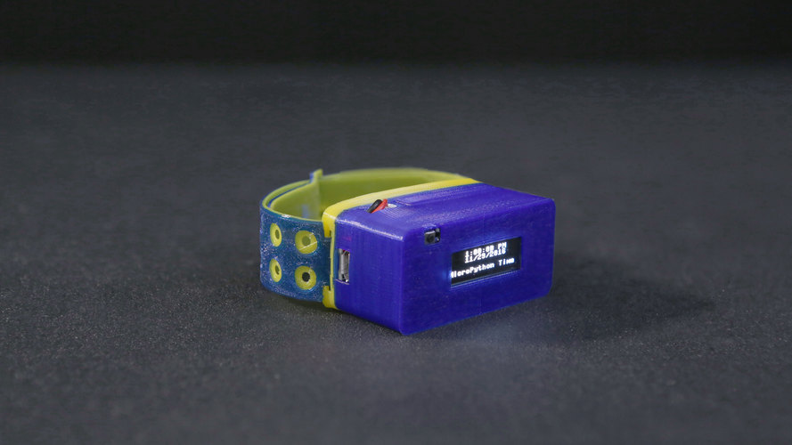 OLED MicroPython Watch 3D Print 114224