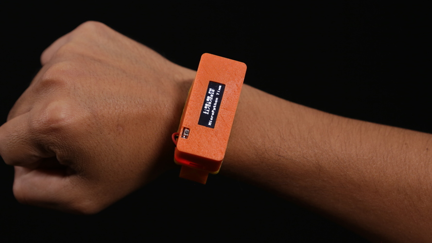 OLED MicroPython Watch 3D Print 114228