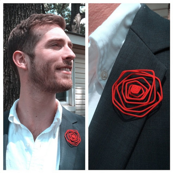 Wire Lapel Flower