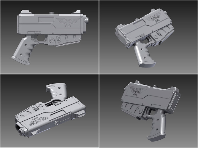 Warhammer 40K Handgun 3D Print 114279