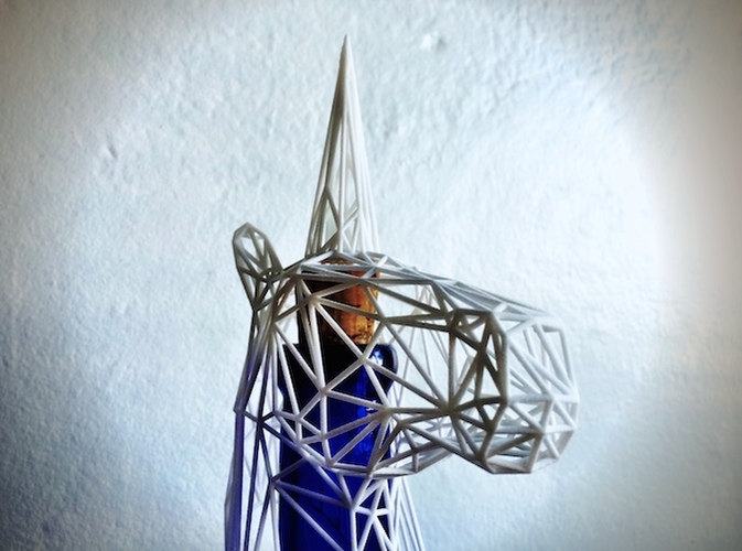 Wire Unicorn Statue (6 Inches) 3D Print 11436
