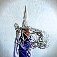 Small Wire Unicorn Statue (6 Inches) 3D Printing 11436