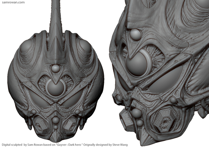 Guyver - Dark hero Helmet  3D Print 114377