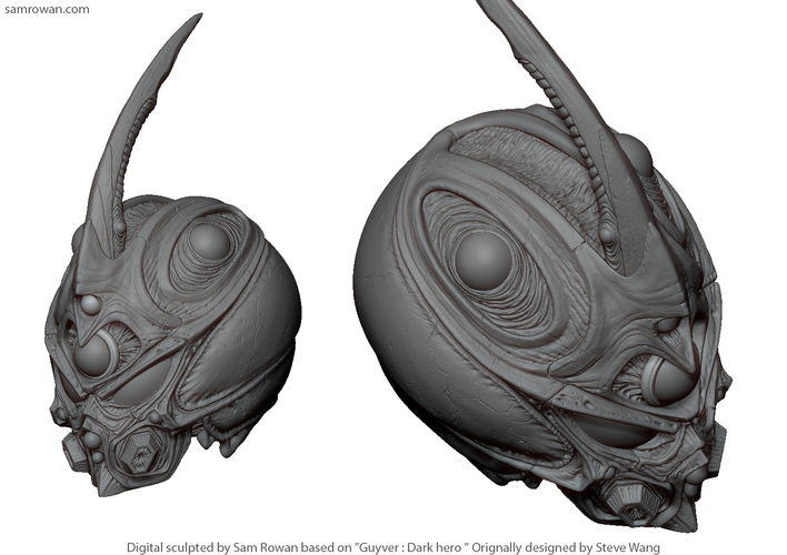 Guyver - Dark hero Helmet  3D Print 114378