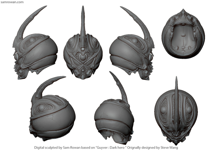 Guyver - Dark hero Helmet  3D Print 114379