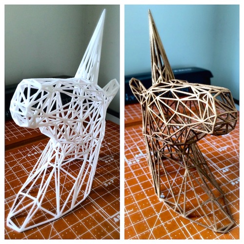 Wire Unicorn Statue (6 Inches) 3D Print 11438