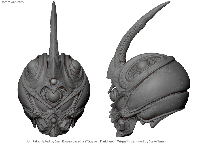 Guyver - Dark hero Helmet  3D Print 114380