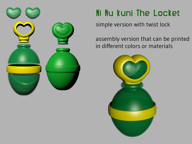 Ni No Kuni - The Locket 3D Print 114384