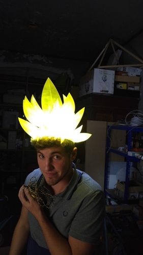 Dragon Ball Super Saiyan hair 3D Print 114415