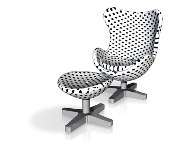 Polka Dot Egg Chair 3D Print 11446