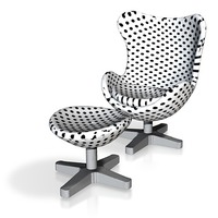 Polka Dot Egg Chair - Thumbnail 2