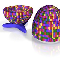 Mosaic Egg Jewelry Box - Thumbnail 1