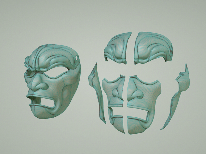Immortal Warrior Mask - 300 3D Print 114541