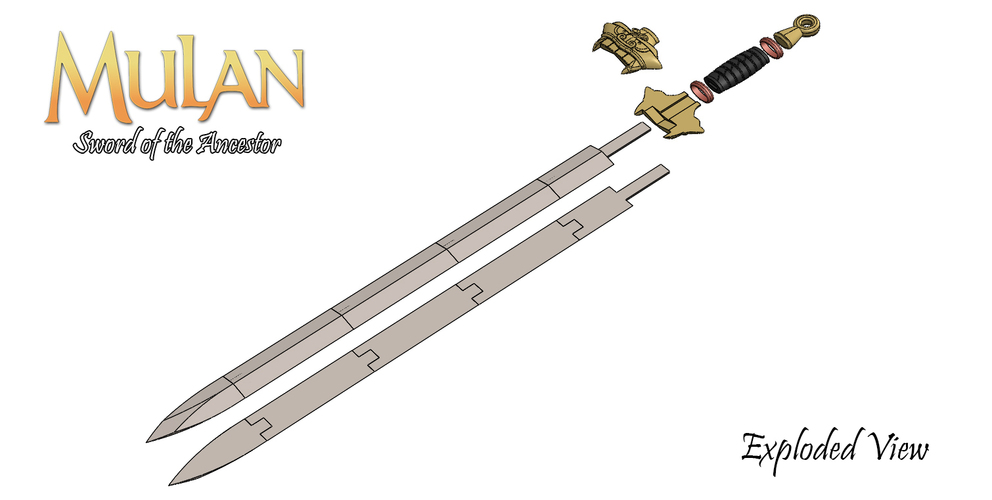 Mulan's Sword 3D Print 114695