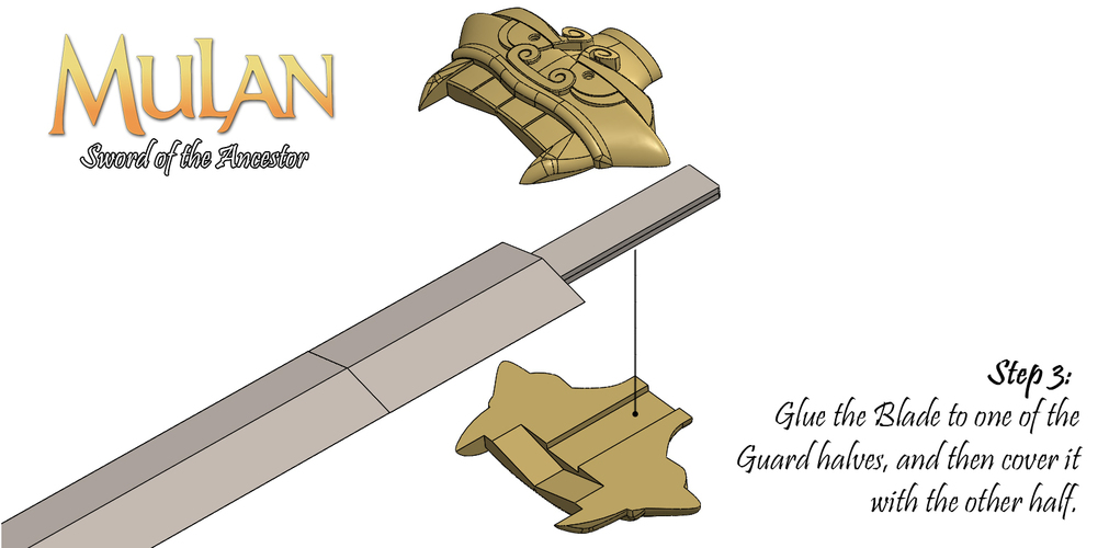 Mulan's Sword 3D Print 114861