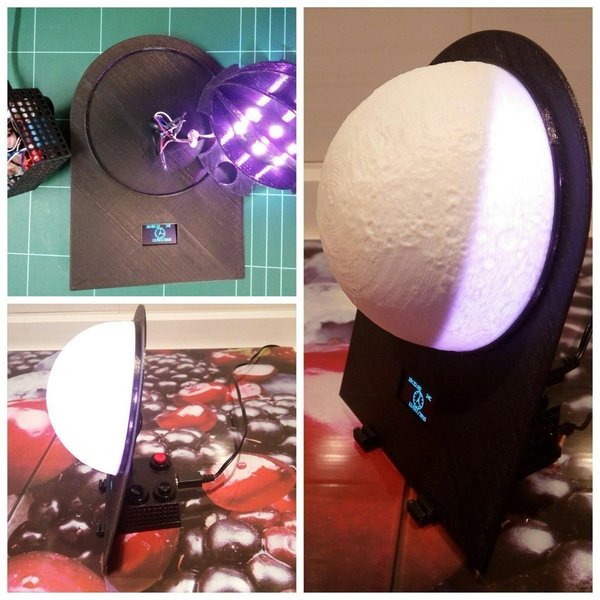3Dprinted Lunar Phase Clock