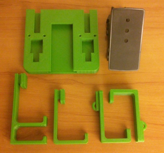 Portable dvd holder headrest adapter for ipad  + Headphone Hook  3D Print 115029