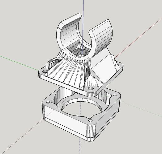 E3D-V6 cooling fan holder 3D Print 115041