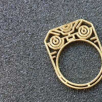 Small Men's ring tribal 3D Printing 115120