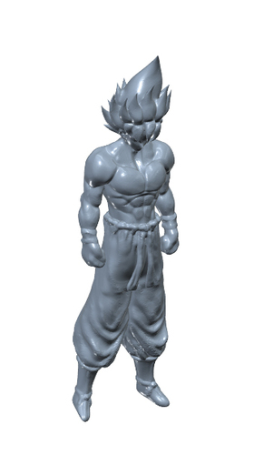 3D Printed Super Saiyan Goku - Dragon Ball Z by Gnarly 3D Kustoms | Pinshape