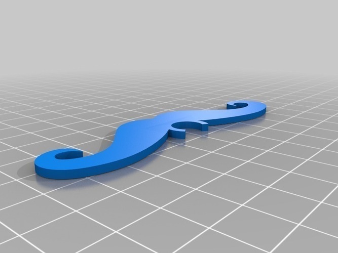 Trumpet Moustache (a tiny bit smaller) 3D Print 115413