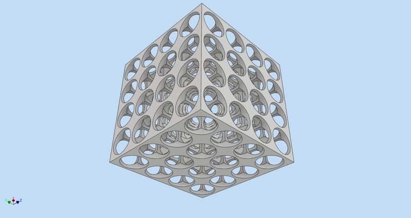 Swiss cheese box 45x45