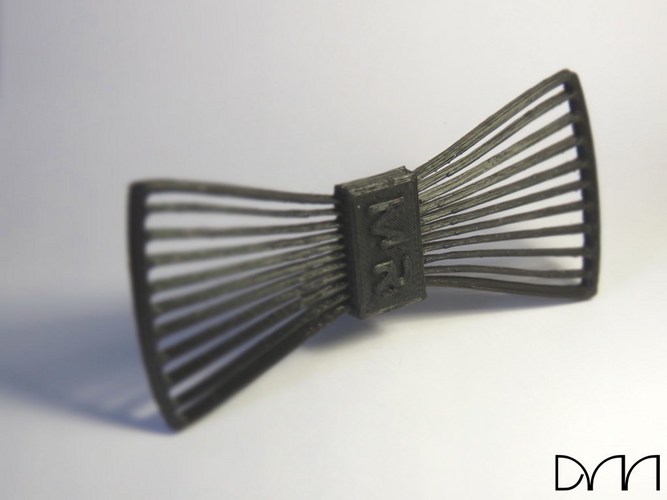 Modern Bow Tie 3D Print 115659