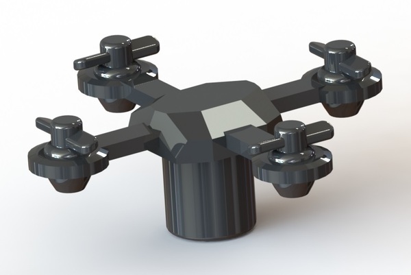 Quadrocopter for indoor use