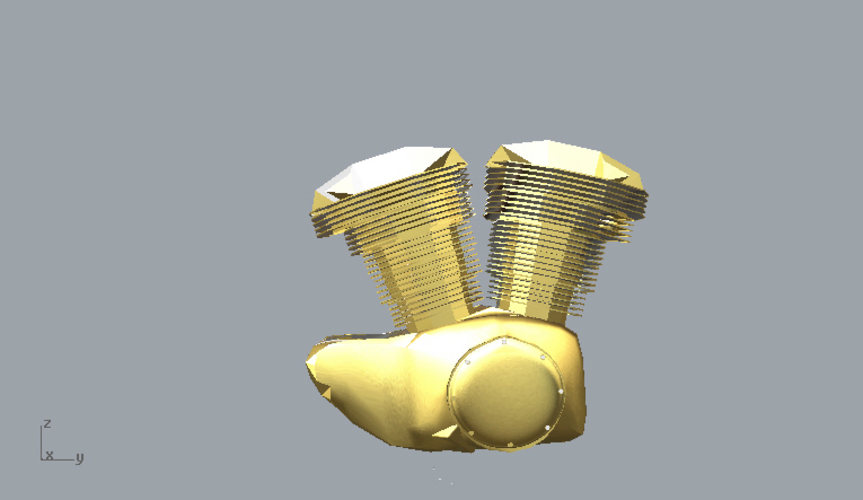 Pendant Harley Engine 3D Print 115798