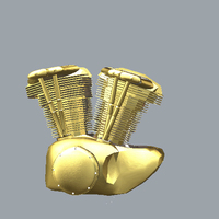 Small Pendant Harley Engine 3D Printing 115800