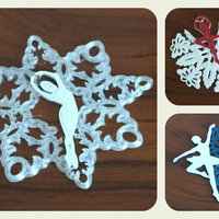 Small Dancing snowflakes 3D Printing 115852